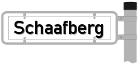 Strassenschild vom Schaafberg