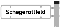 Strassenschild vom Schegerottfeld