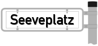 Strassenschild vom Seeveplatz