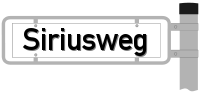 Strassenschild vom Siriusweg