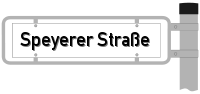 Schild Speyerer Straße