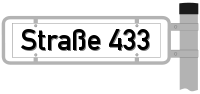 Strassenschild vom Straße 433