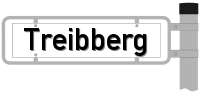 Strassenschild vom Treibberg