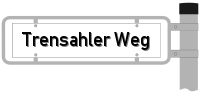 Strassenschild vom Trensahler Weg