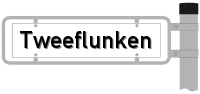 Straßenschild: Tweeflunken