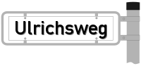 Strassenschild vom Ulrichsweg