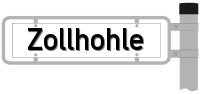 Strassenschild vom Zollhohle